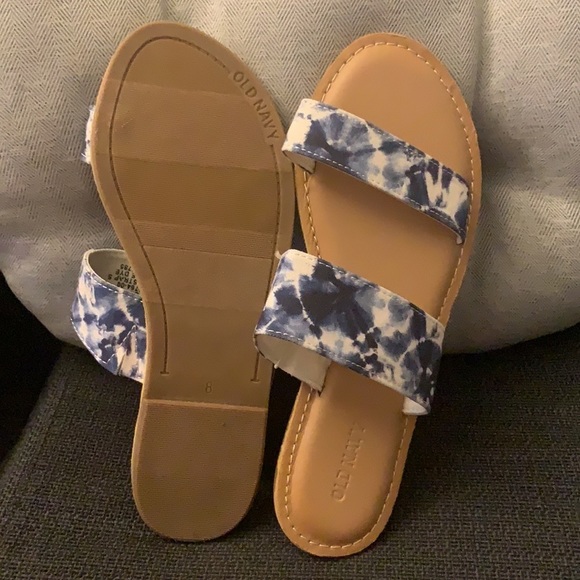 tie-dyed Double-Strap Sandals with Memory Foam Size 8 - Picture 2 of 7